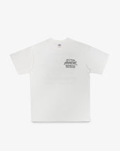 7.5oz Printed Loopwheel Crew Neck T-Shirt - White