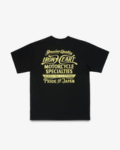 7.5oz Printed Loopwheel Crew Neck T-Shirt - Black