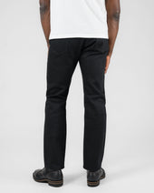 21oz Selvedge Denim Relaxed Tapered Cut - Superblack Non-Fade