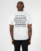 7.5oz Printed Loopwheel Crew Neck T-Shirt - White