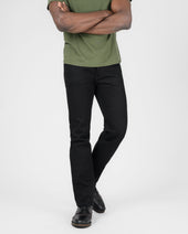21oz Selvedge Denim Slim Straight Cut Jeans - Superblack (Fades To Grey)