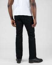 14oz Selvedge Denim Slim Straight Cut Jeans - Black/Black
