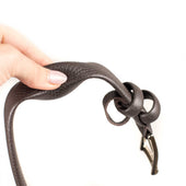 Dark Brown Soft Calf Tubo Tubular Dress Belt