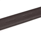 Dark Brown Saffiano Leather Dress Belt