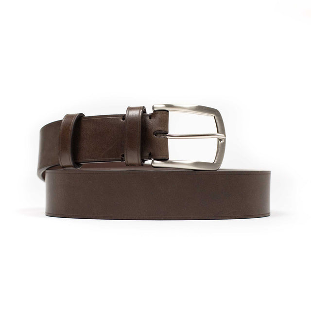 Dark Brown calf Olimpo casual belt