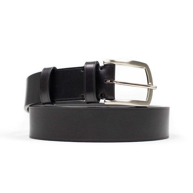 Black calf Olimpo casual belt