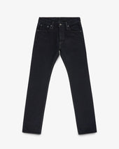 14oz Selvedge Denim Slim Tapered Cut Jeans - Indigo Overdyed Black