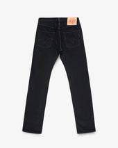 14oz Selvedge Denim Slim Tapered Cut Jeans - Indigo Overdyed Black