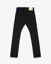 21oz Selvedge Denim Slim Cut Jeans - Superblack (Fades To Grey)