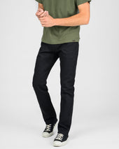 21oz Selvedge Denim Slim Cut Jeans - Superblack (Fades To Grey)