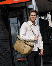 OGL XTAC Roll Top Hobo Bag - Brown