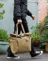 OGL XTAC Roll Top Tote Bag - Brown