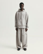 NOVIS HOODED SWEATSHIRT - PRACTICE HEATHER 19oz. ALL COTTON LOOPBACK TERRY FLEECE