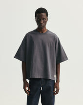 GRAHAME BIG TEE - PRACTICE HEATHER HEAVYWEIGHT COTTON JERSEY