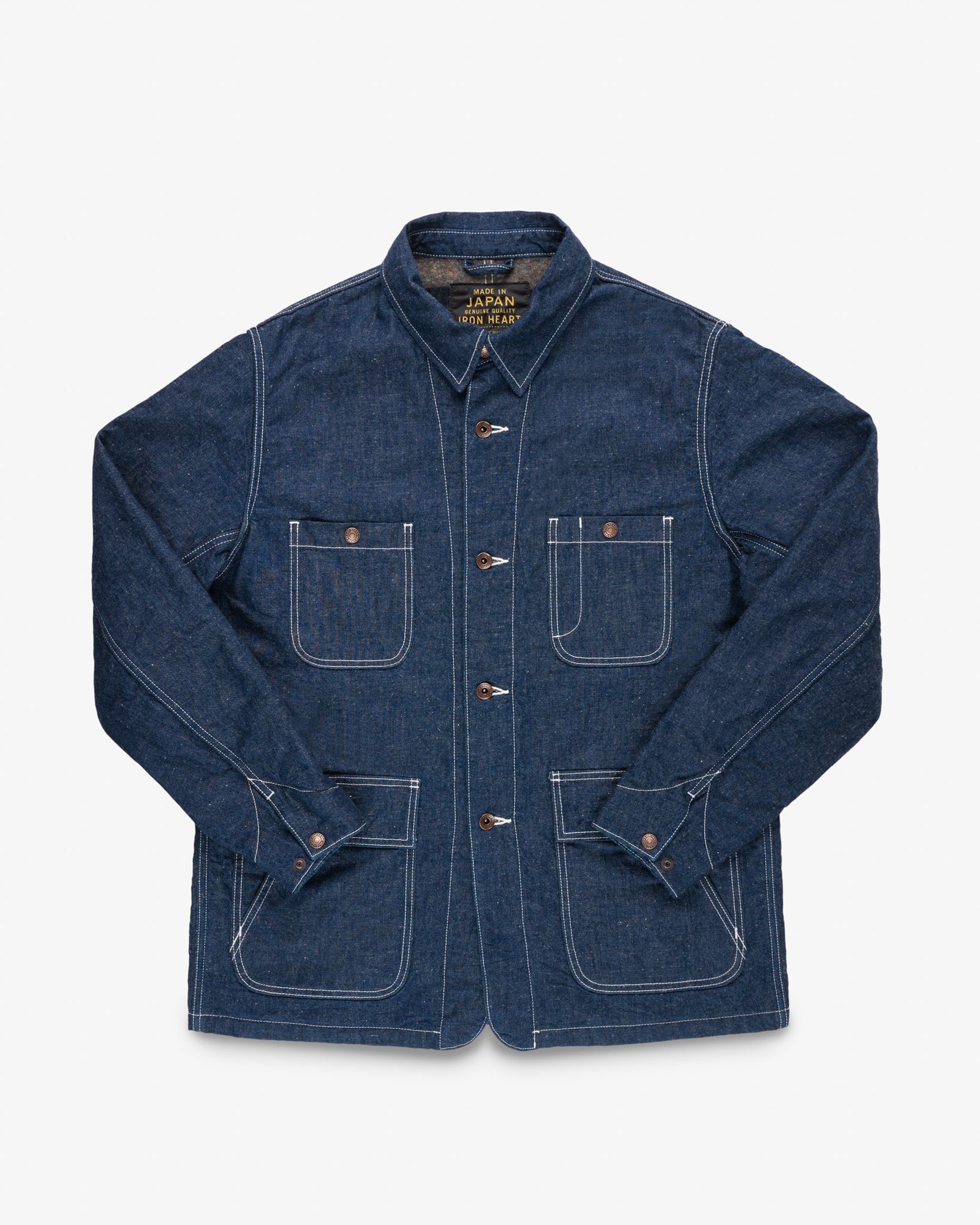 10oz Selvedge Denim Blanket Lined Chore Jacket - Indigo
