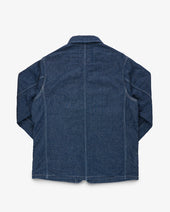 10oz Selvedge Denim Blanket Lined Chore Jacket - Indigo