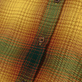 Harvest Shirt In Rust And Green Shadow Plaid Cotton Flannel