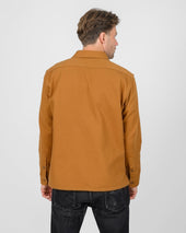 13oz Oxford Cloth Work Overshirt - Camel