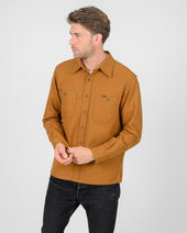 13oz Oxford Cloth Work Overshirt - Camel