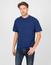 UTILITEES - 10oz Heavyweight Crew Neck T-Shirt - Pure Indigo