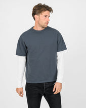 UTILITEES - 10oz Heavyweight Crew Neck T-Shirt - Charcoal