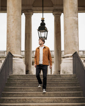 13oz Oxford Cloth Work Overshirt - Camel