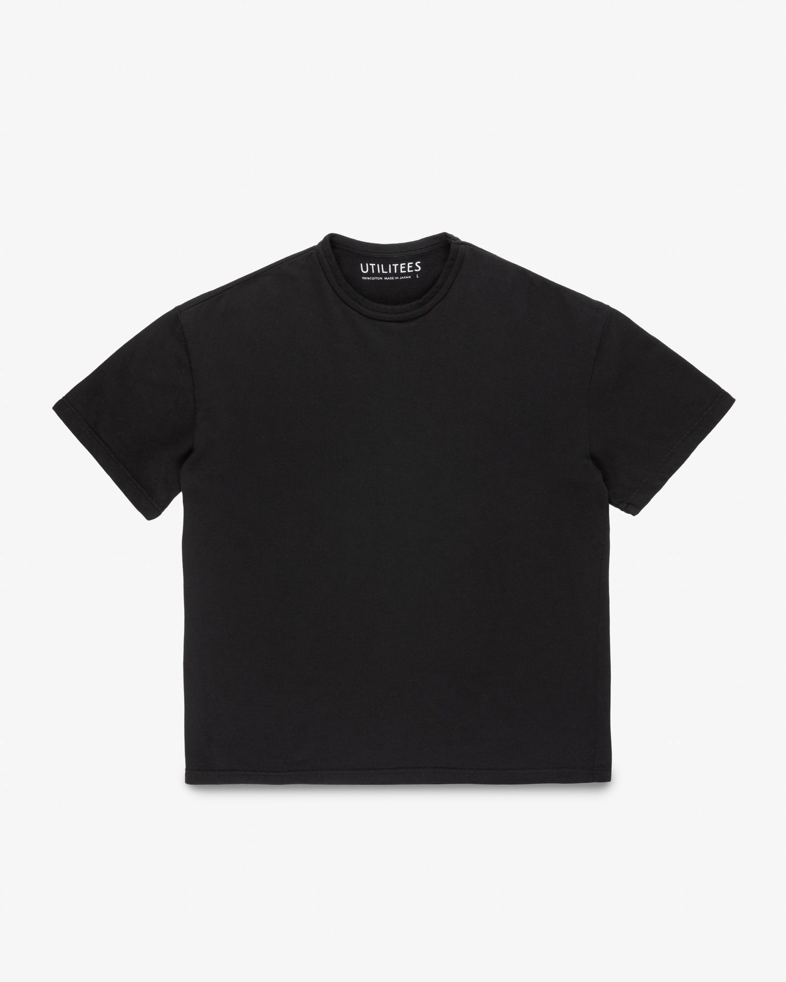 UTILITEES - 10oz Heavyweight Crew Neck T-Shirt - Black