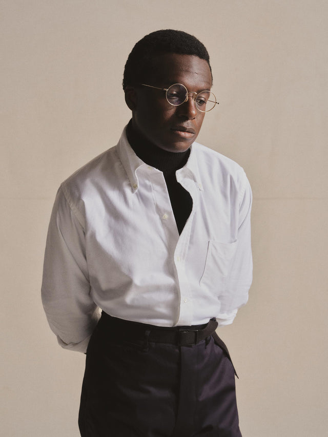 White Anatomica Oxford Cloth Button Down Shirt