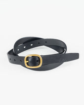 OGL Obbies Dress Leather Belt - Full-Dyed Black