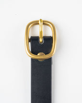 OGL Obbies Dress Leather Belt - Full-Dyed Black