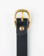 OGL Obbies Dress Leather Belt - Full-Dyed Black