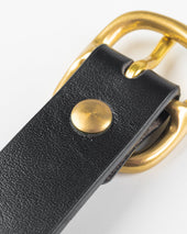 OGL Obbies Dress Leather Belt - Full-Dyed Black