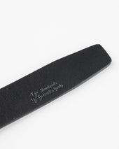 OGL Obbies Dress Leather Belt - Full-Dyed Black