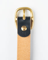 OGL Obbies Dress Leather Belt - Hand Dyed Black