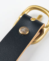 OGL Obbies Dress Leather Belt - Hand Dyed Black