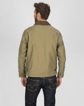 12oz Whipcord Lightweight N1 Deck Jacket - Khaki