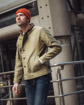 12oz Whipcord Lightweight N1 Deck Jacket - Khaki