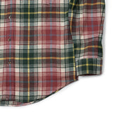 Alpi Shirt In Red Green Yellow And Blue Plaid Cotton Flannel
