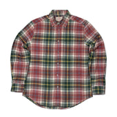 Alpi Shirt In Red Green Yellow And Blue Plaid Cotton Flannel