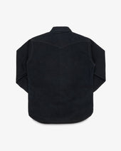 18oz Vintage Selvedge Denim CPO Shirt - Indigo Overdyed Black