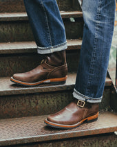 Wesco® - 10" Horsehide Engineer Boot - Brown. The "Mister Lou"