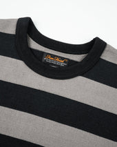 11oz Cotton Knit Long-Sleeved Sweater - Grey/Black