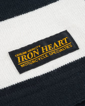 11oz Cotton Knit Long-Sleeved Sweater - Black/White