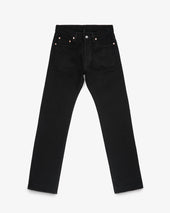 21oz Selvedge Denim Straight Cut Jeans - Superblack (Fades To Grey)