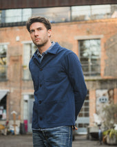 STF 8oz Brushed Twill Chore Jacket - Navy