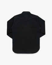 12oz Selvedge Denim Western Shirt "The Johnny Cash III" - Superblack