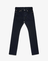 21oz Selvedge Denim Slim Cut Jeans - Indigo Overdyed Black