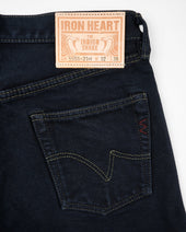 21oz Selvedge Denim Slim Cut Jeans - Indigo Overdyed Black