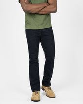 21oz Selvedge Denim Slim Cut Jeans - Indigo Overdyed Black