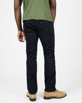 21oz Selvedge Denim Slim Cut Jeans - Indigo Overdyed Black